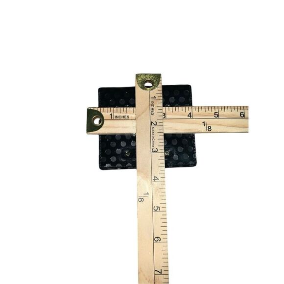 Beautiful Kate Spade Patent Leather Spade Black Embossed Wallet One Size Good Co - Picture 10 of 10